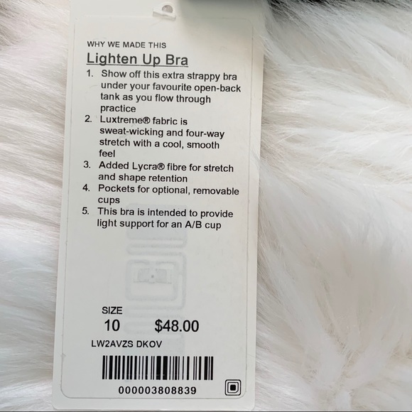 Lululemon Lighten Up Bra DKOV dark olive green new - Picture 4 of 4